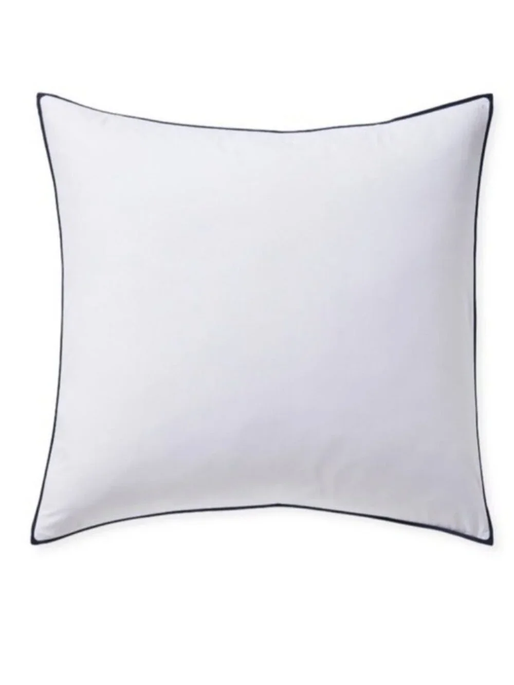 NEW Serena & Lily Beach Club Percale Euro Pillow Sham-Midnight Black